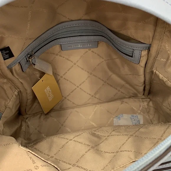 MICHAEL KORS DENIM COLOR 
Maisie Medium Pebbled Leather 2-in-1 Backpack - Picture 12 of 16